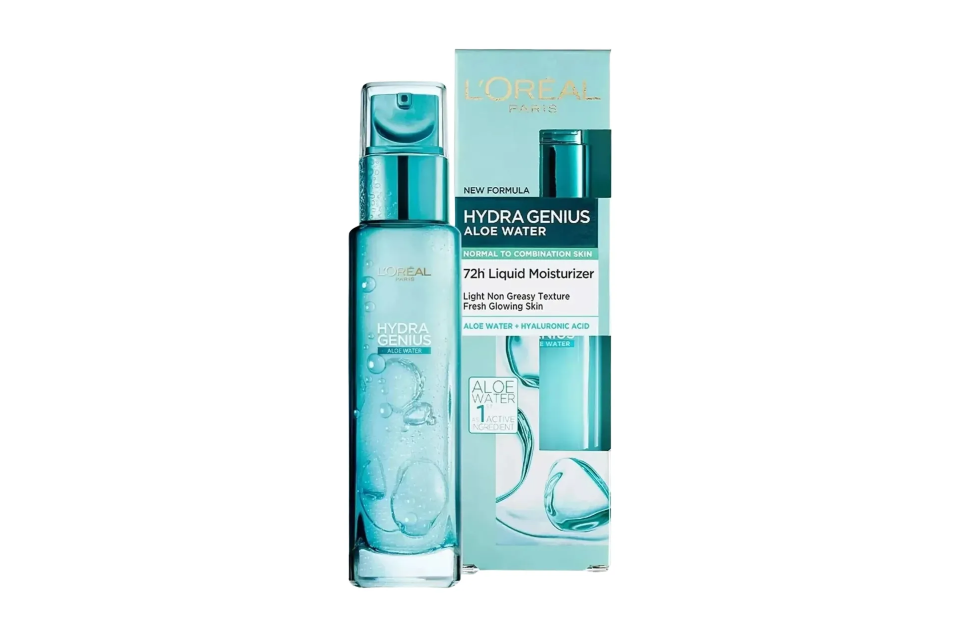 L'Oréal Paris Hydra Genius Aloe Water 72H Liquid Moisturizer Light Non-Greasy Texture