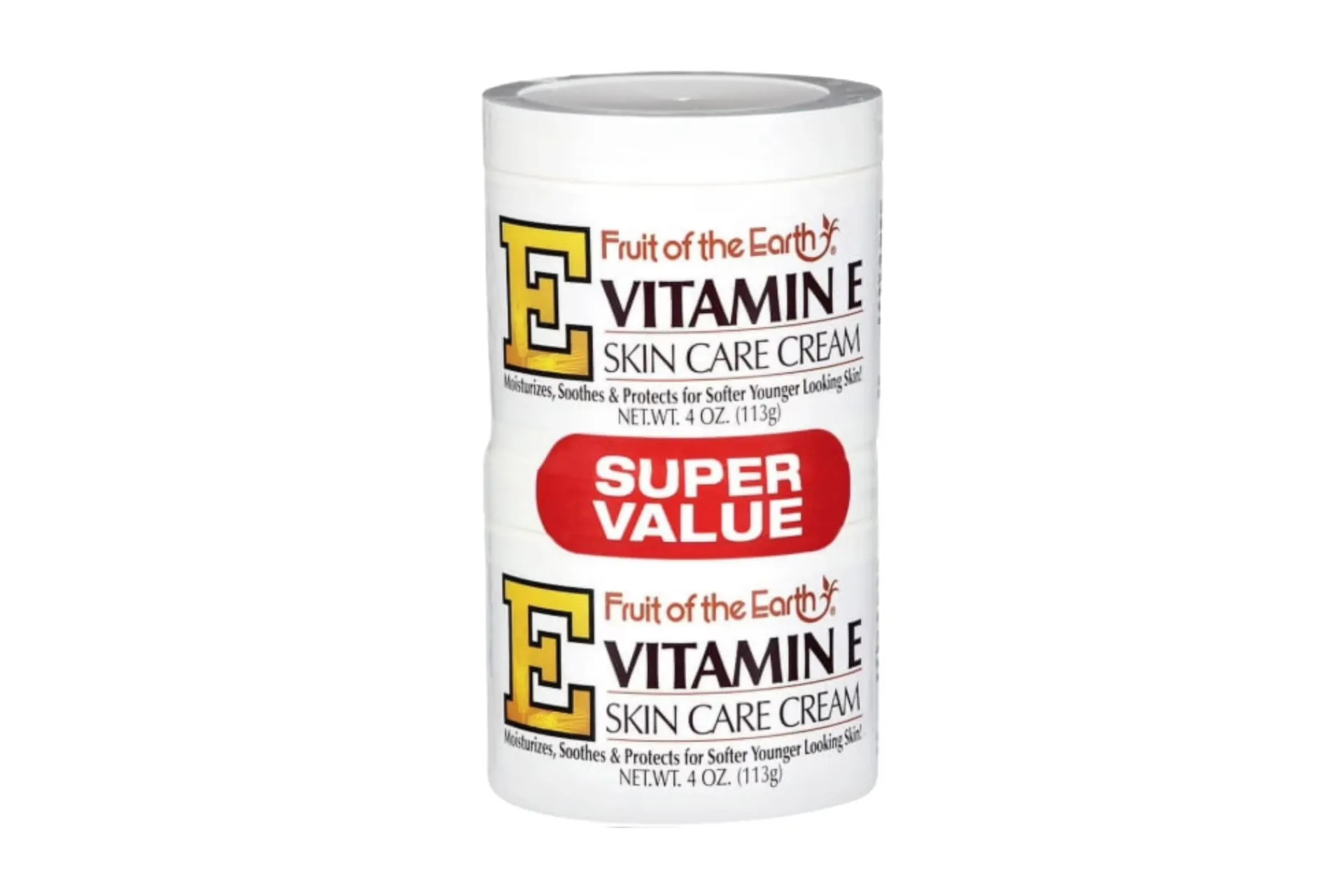 [58] Fruit of the Earth Vitamin E Skin Care Cream Super Value 2 Pack