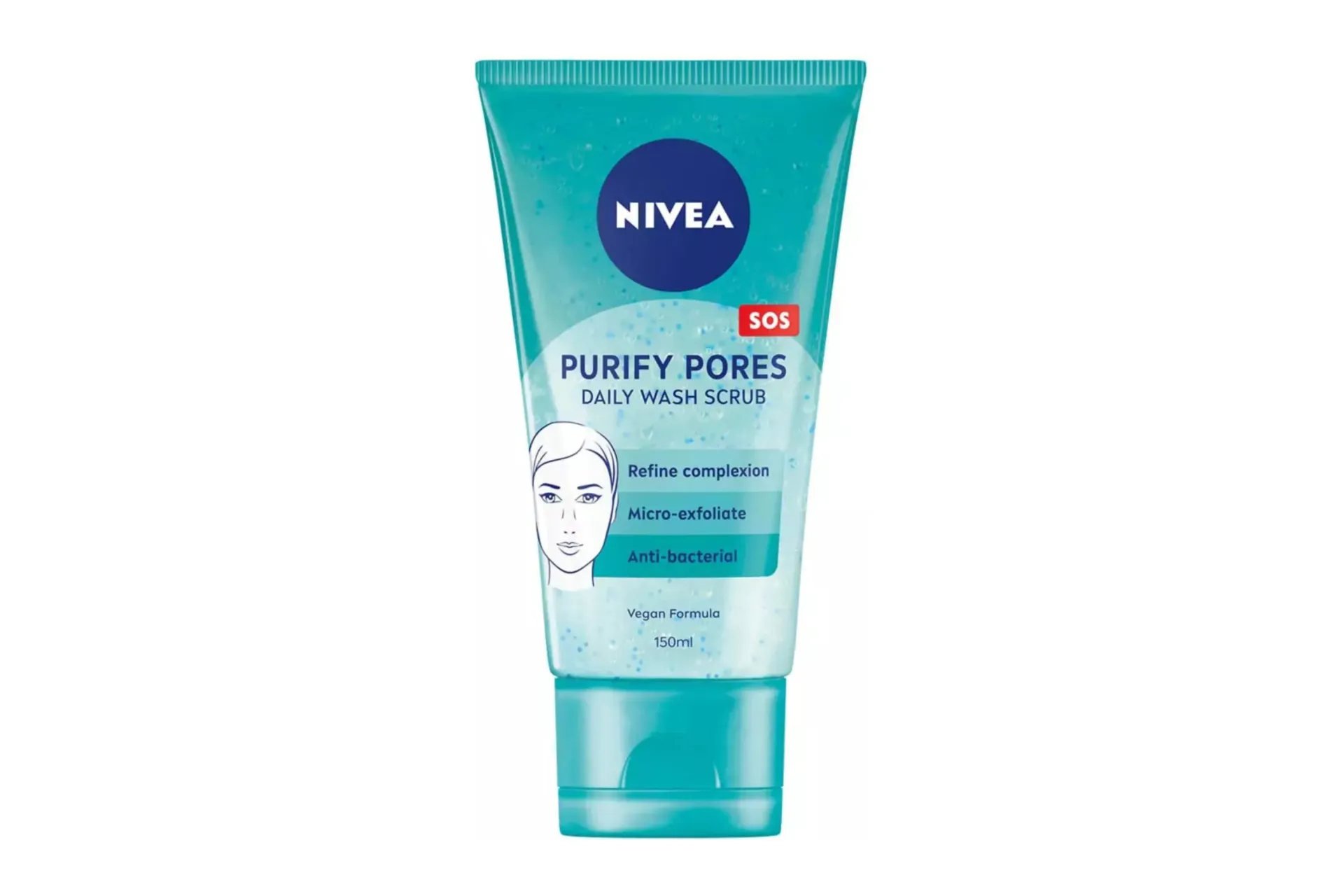 NIVEA Purify Pores SOS Daily Wash Scrub 150ml
