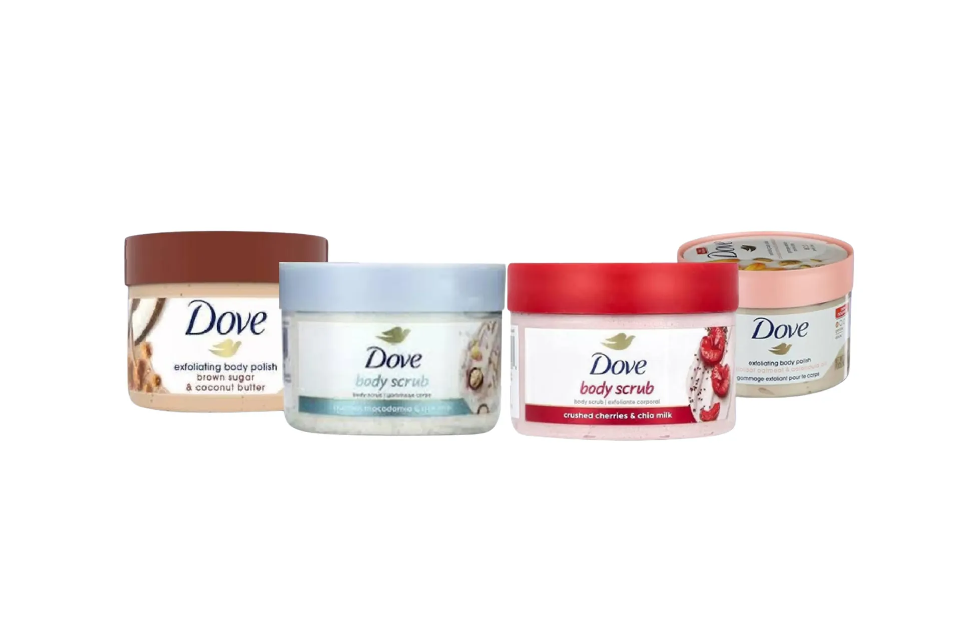 Dove Exfoliating Body Scrub – Deep Nourishing & Gentle Exfoliation (Multiple Variants)