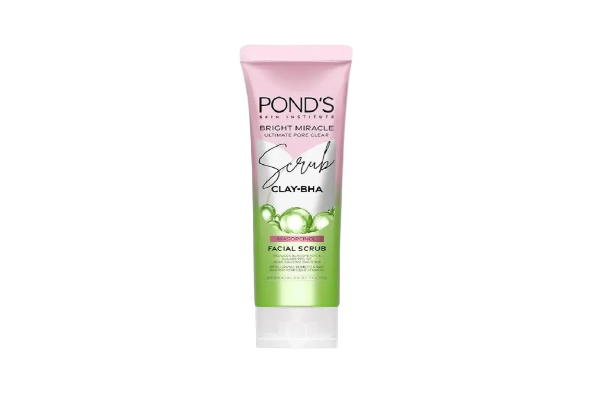 [127] POND’S Bright Miracle Ultimate Pore Clear Clay + BHA Facial Scrub