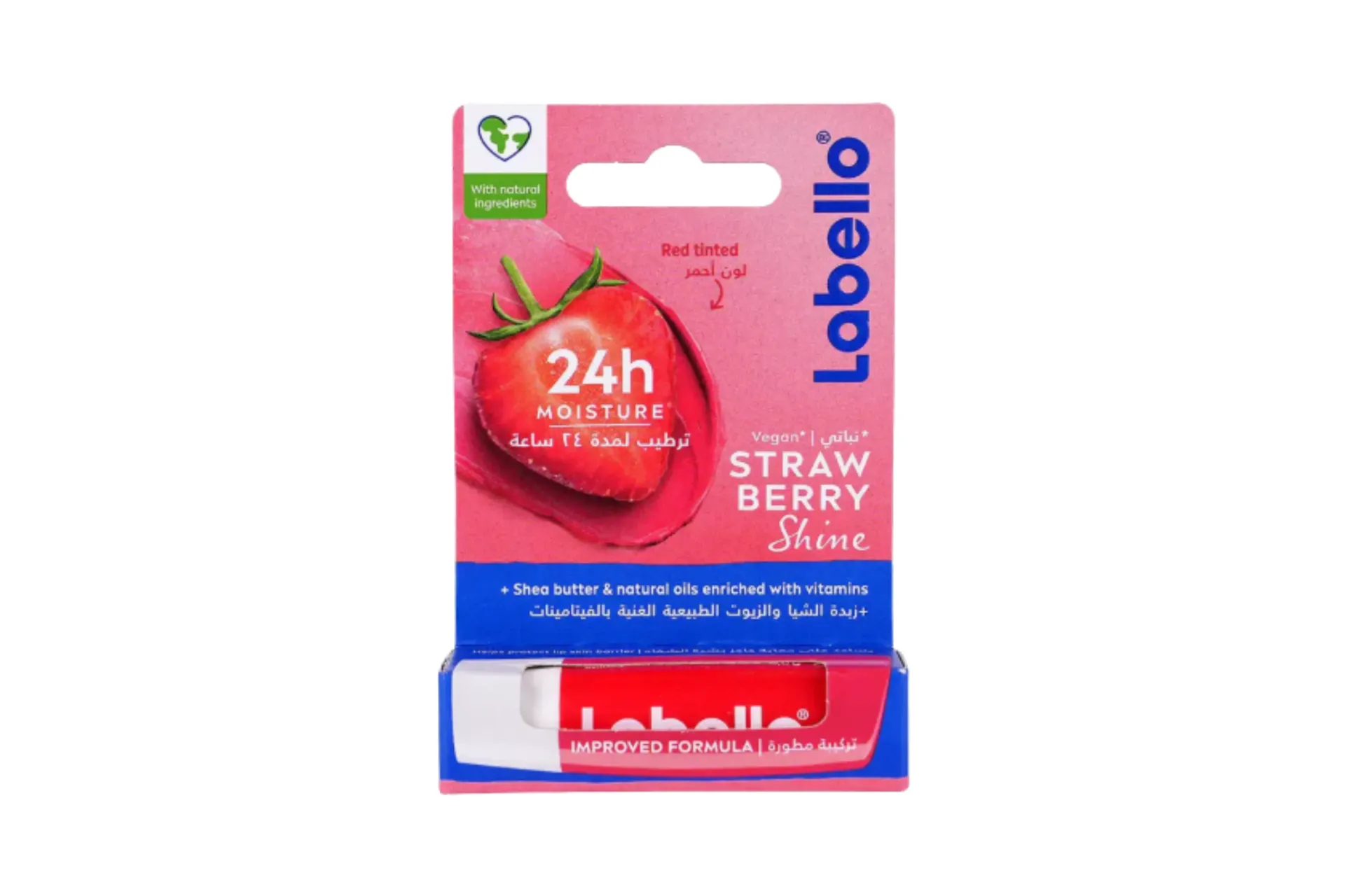 [137] Labello Strawberry Shine Lip Balm 24h Moisture 