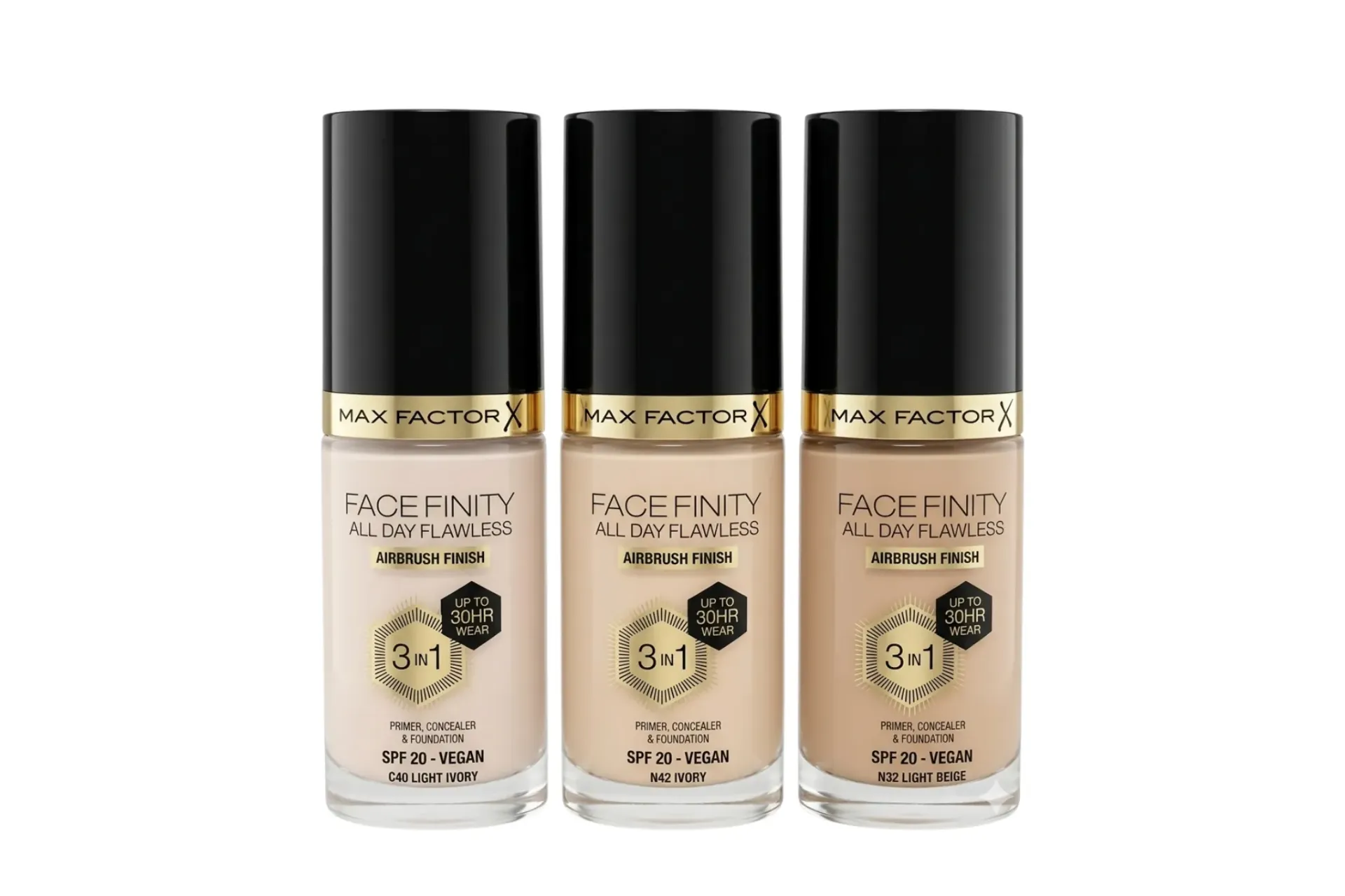 Max Factor Facefinity All Day Flawless 3-in-1 Shades 32/40/42