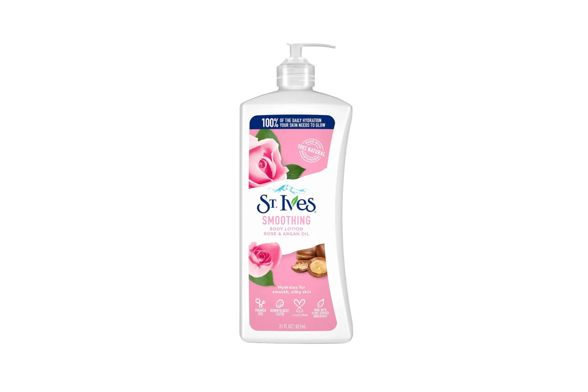 [189] St Ives Smoothing Body Lotion Rose and Argan Oil 621ml