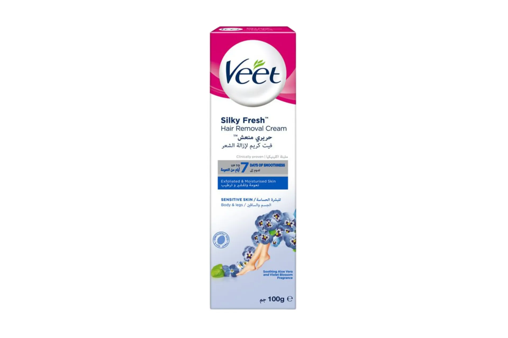 Veet Silky Fresh Hair Removal Cream Sensitive Skin 100g