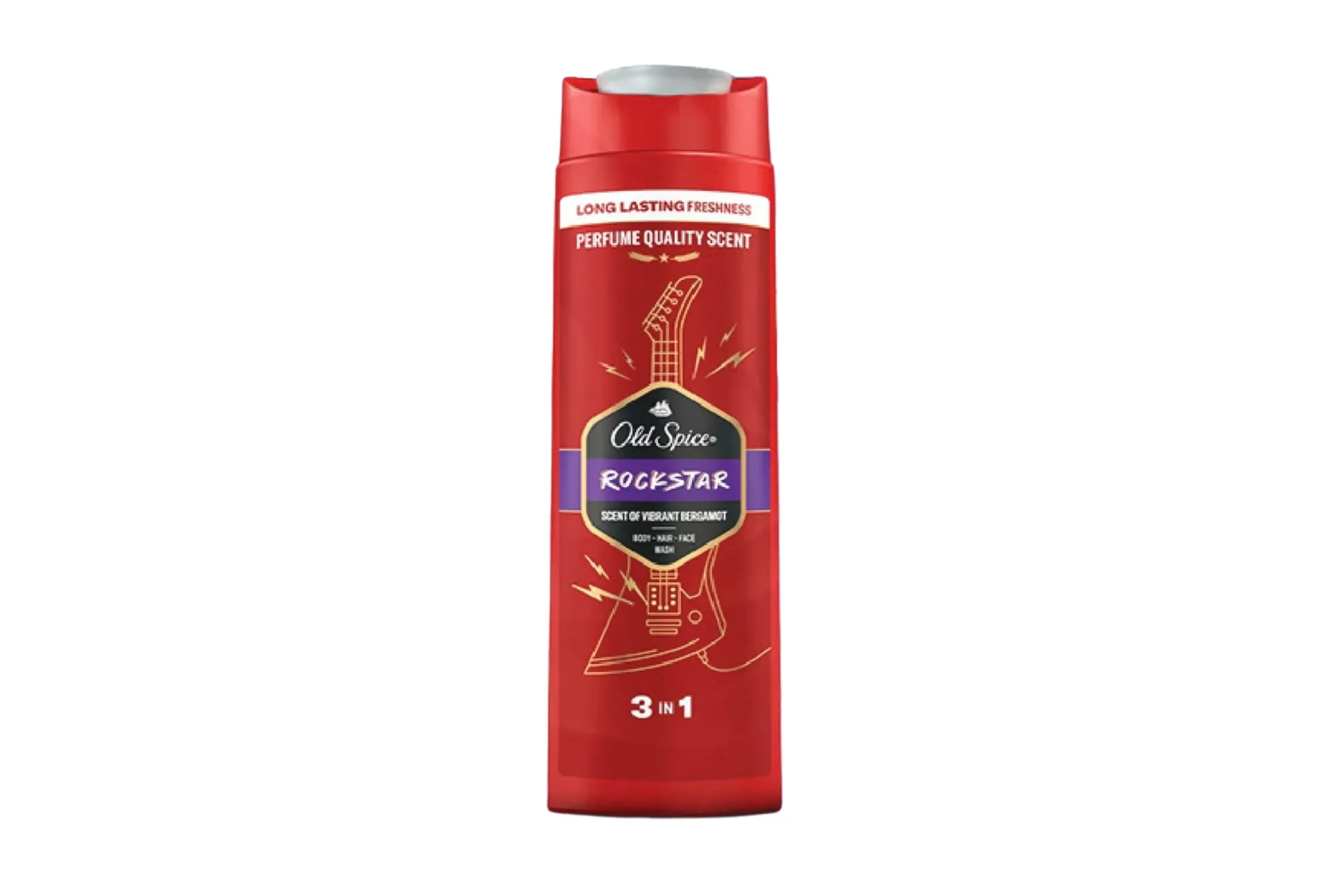 [206] Old Spice Rockstar 3 in 1 Body Hair Face Wash 400ml