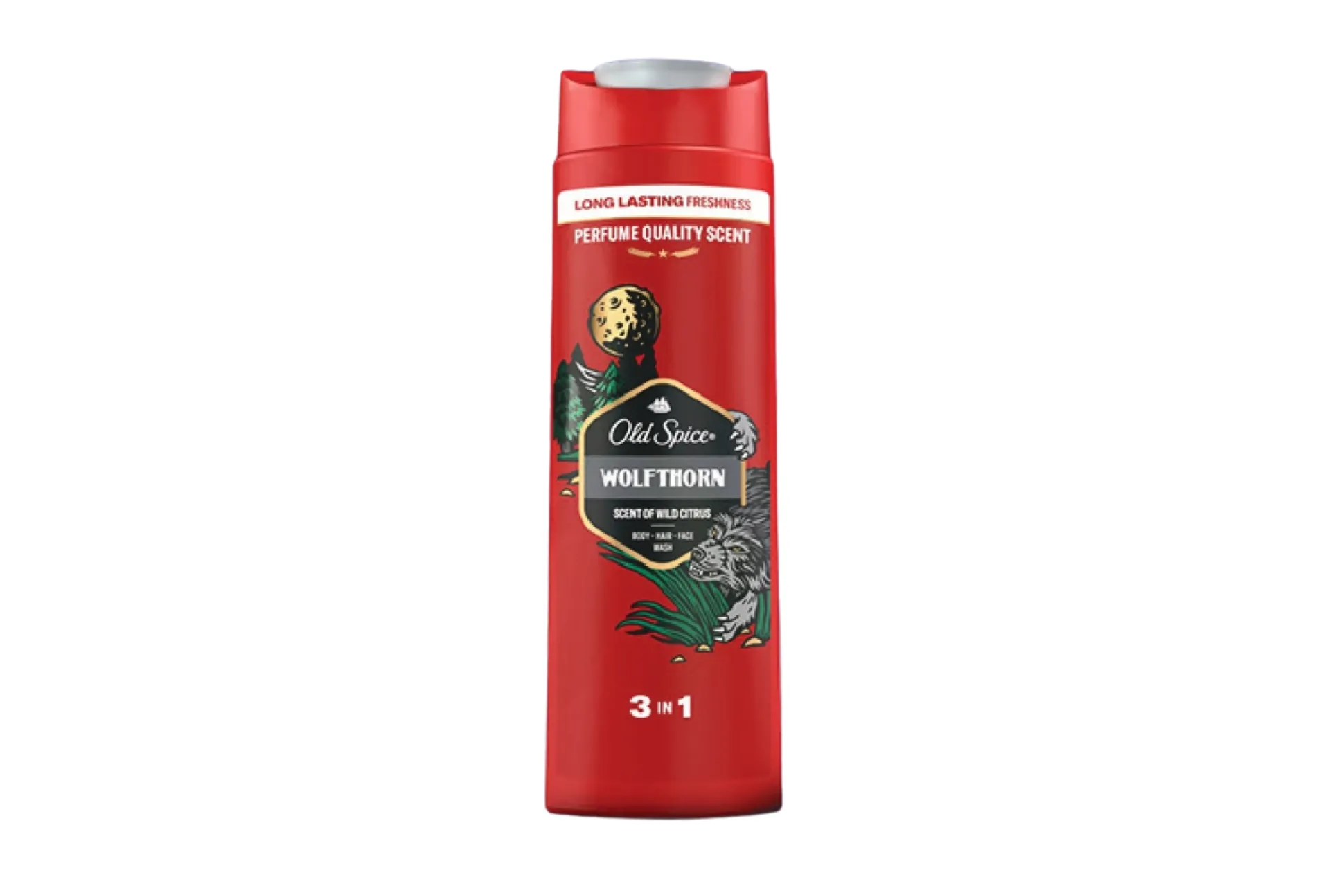 [207] Old Spice Wolfthorn 3 in 1 Body Hair Face Wash 400ml