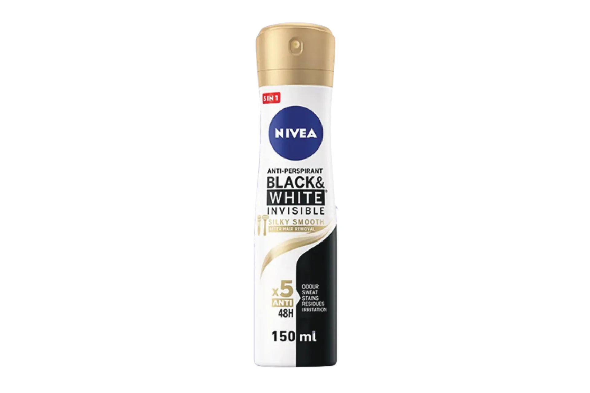 NIVEA Black White Invisible Silky Smooth Anti-Perspirant Deodorant Spray 48H 150ml