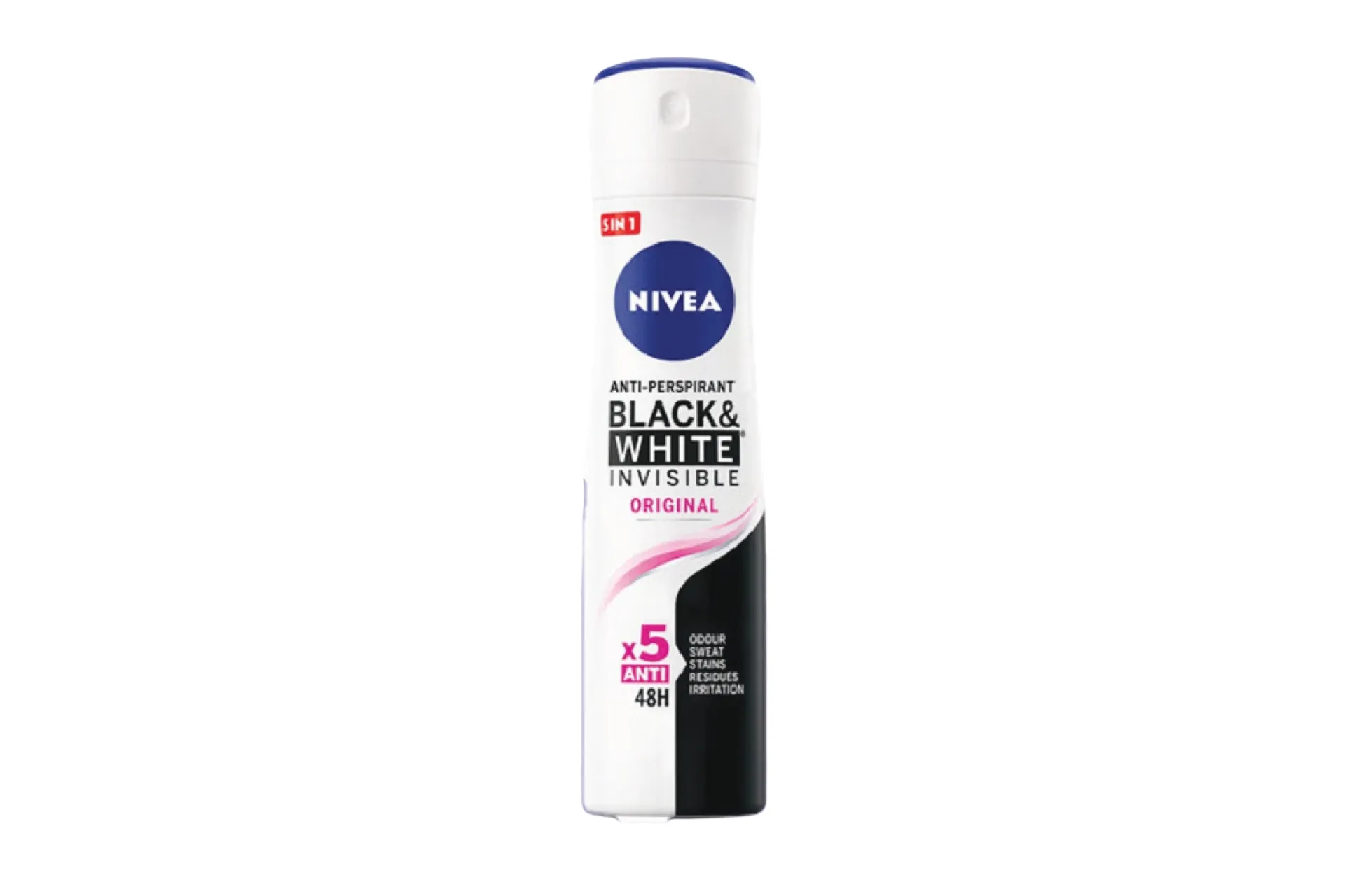 NIVEA Black White Invisible Original Anti-Perspirant Deodorant Spray 48H 150ml