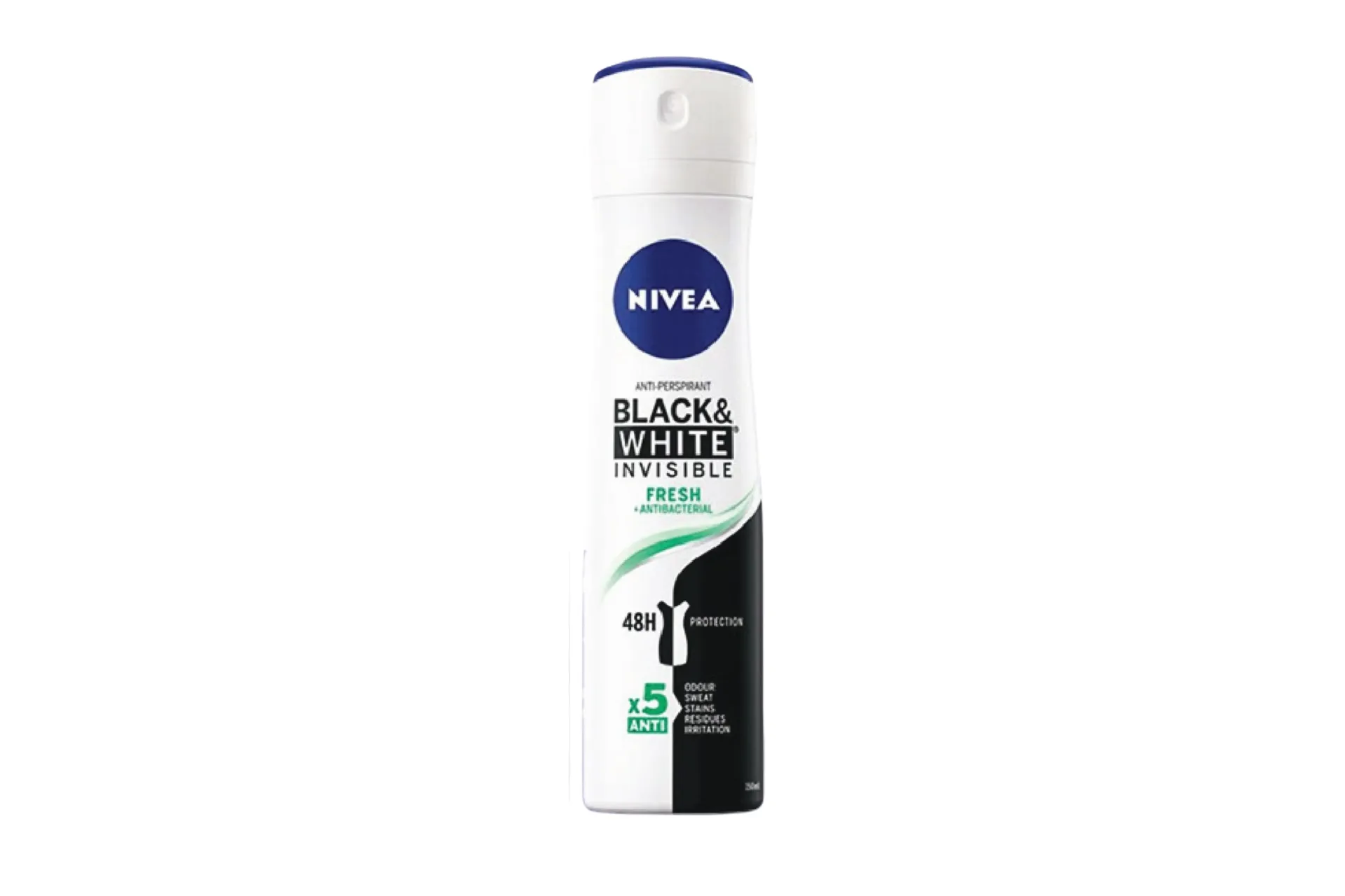 NIVEA Black White Invisible Fresh Anti-Perspirant Deodorant Spray 48H 150ml