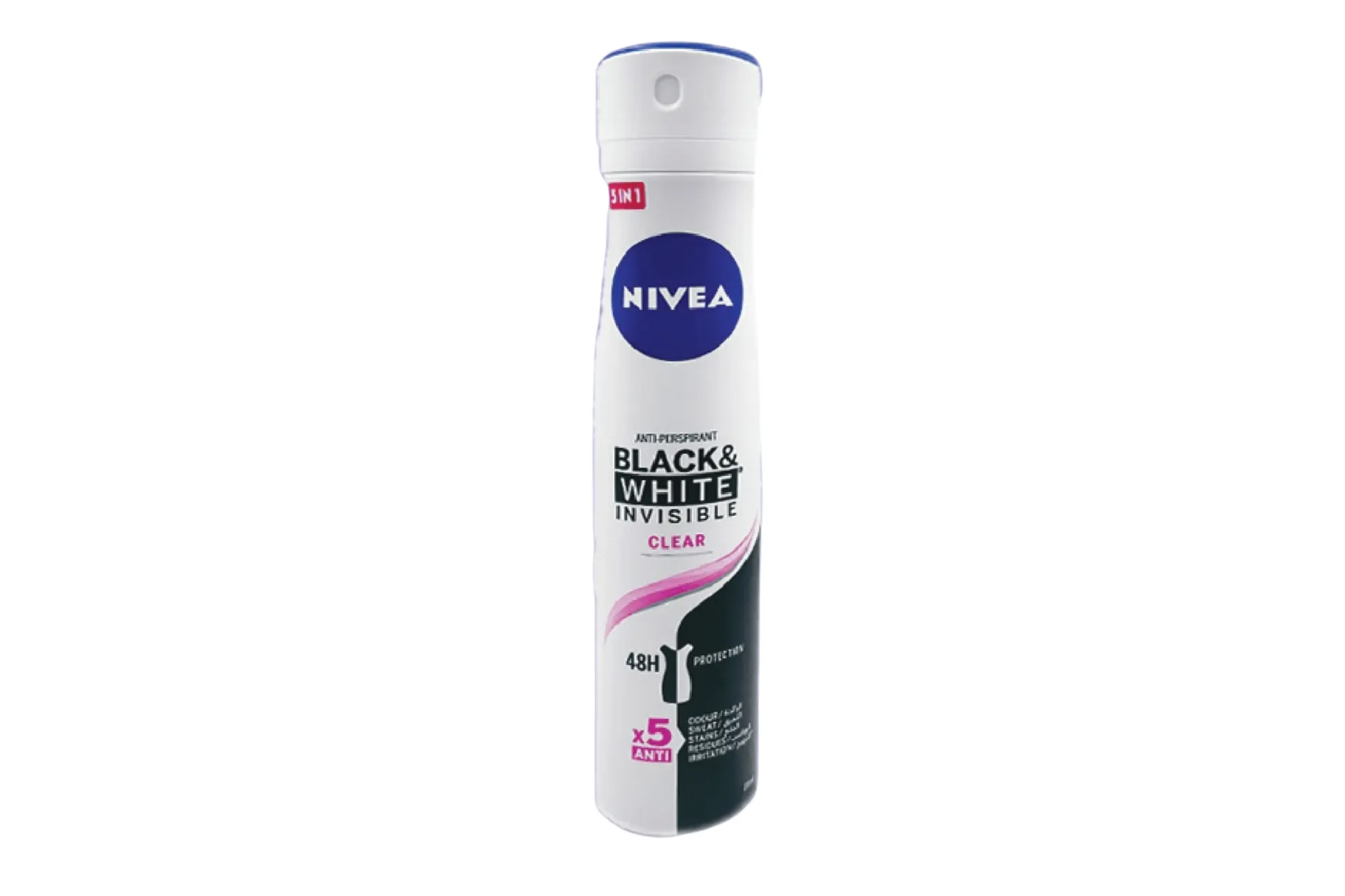 NIVEA Black White Invisible Clear Anti-Perspirant Deodorant Spray 48H 200ml