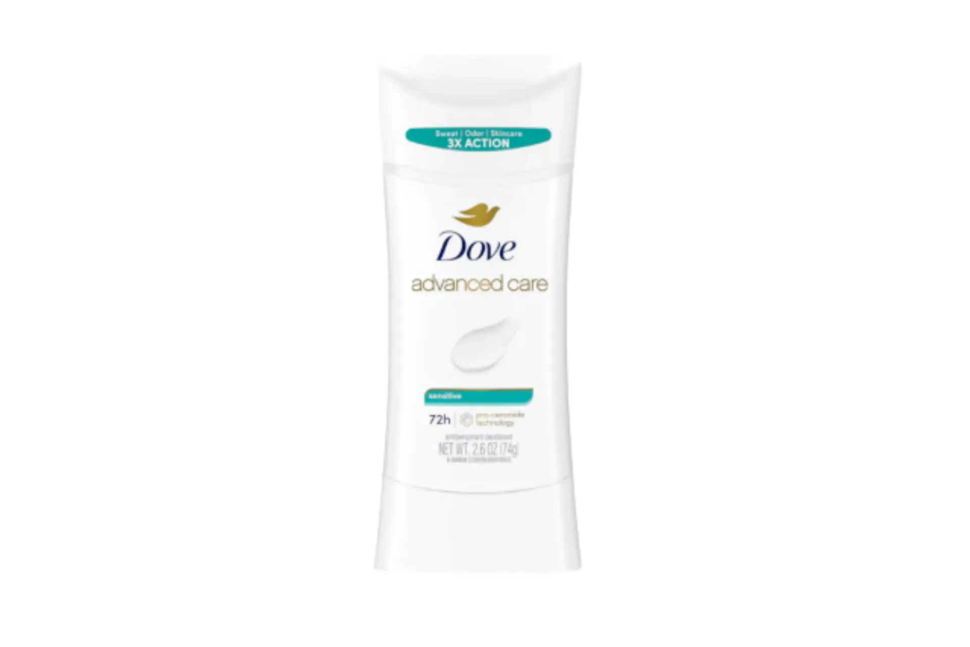 Dove Advanced Care Sensitive Antiperspirant Deodorant Stick 74g