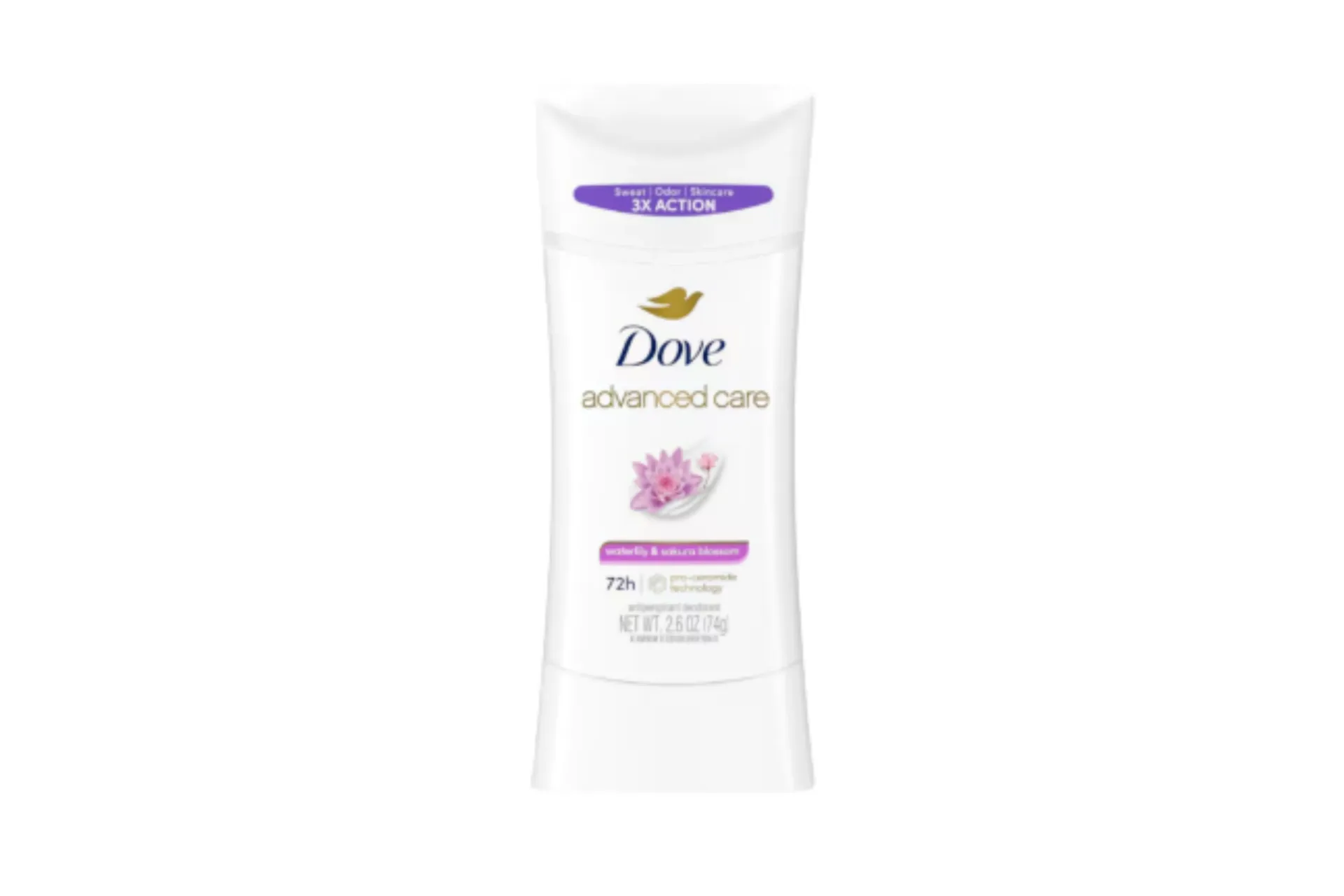 Dove Advanced Care Waterlily & Sakura Blossom Antiperspirant Deodorant Stick 74g